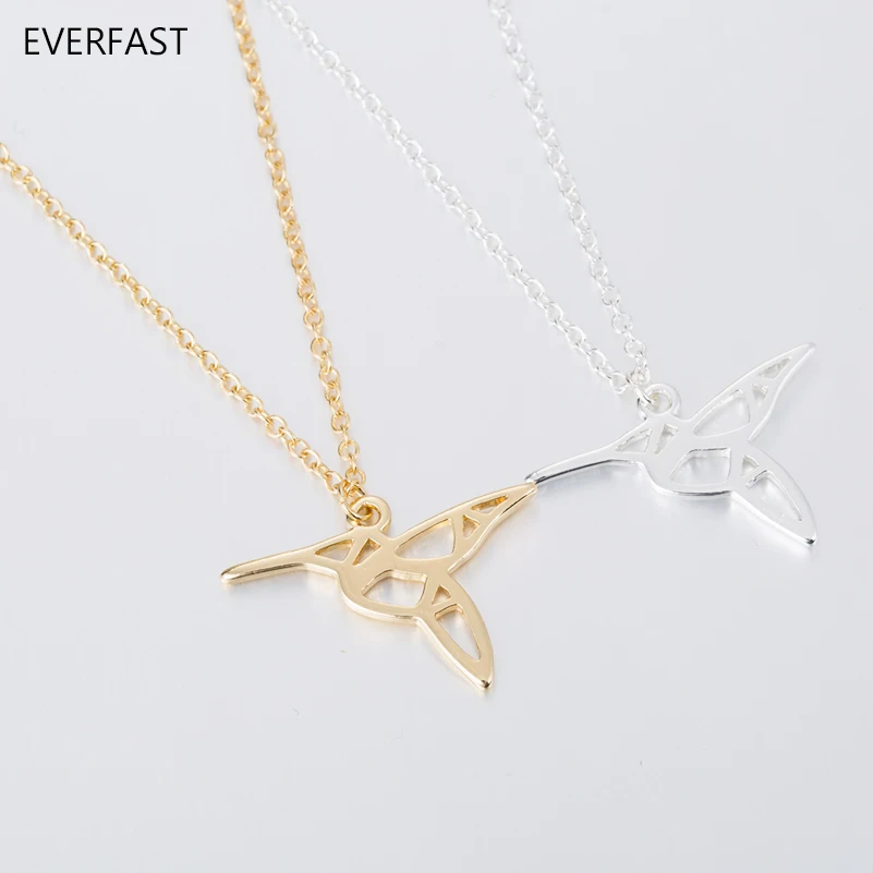 Подвеска Everfast с изображением Колибри оригами 1 шт. | Украшения и аксессуары