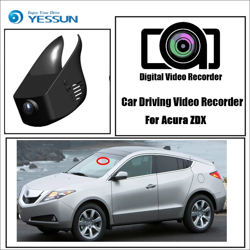 

YESSUN для Acura ZDX Автомобильный видеорегистратор DVR Мини Wifi камера Novatek 96658 FHD 1080P видеорегистратор оригинальный стиль