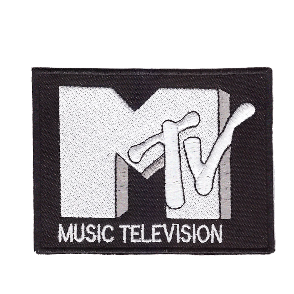MTV Ретро музыкальное телевидение утюгом нашивка значок мотив|iron on|iron on patch musicpatch