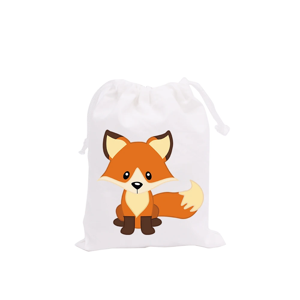 

Woodland Animal Theme Party Favor Bags Fox Gift Bags Birthday Event Festival Supplies Baby Shower Party Container Supplies