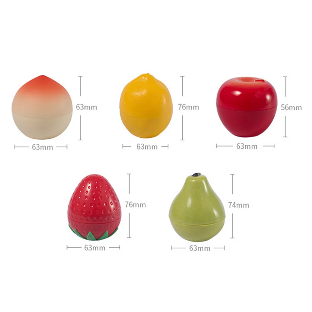 Fruit Shape Cream Bottle Multi Usage Cute Cosmetic Jar Lovely Lotion Container Empty Pot Apple) Apple | Красота и здоровье