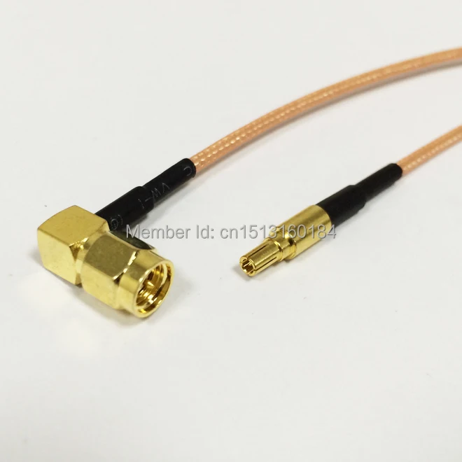 

New Wireless Cable SMA Male Plug Right Angle To CRC9 Male Plug RG316 Cable Wholesale Fast Ship 15CM 6"