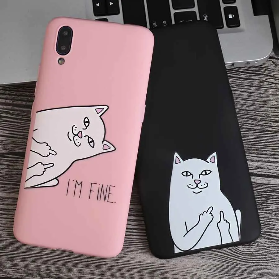 Cute Cartoon Cat Silicone Phone Case For ZTE Nubia X Z18 Z17 V18 Z17S N3 N1 lite mini S Cover Funny Coque Fundas |