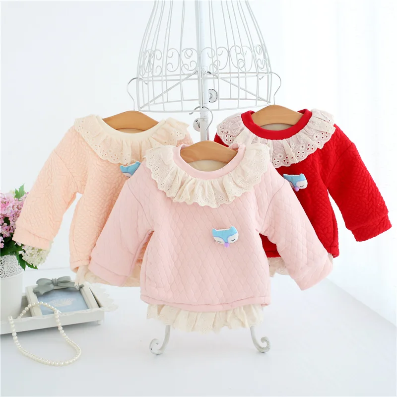 2018 Новое поступление осенне зимние толстовки с капюшоном для маленьких девочек