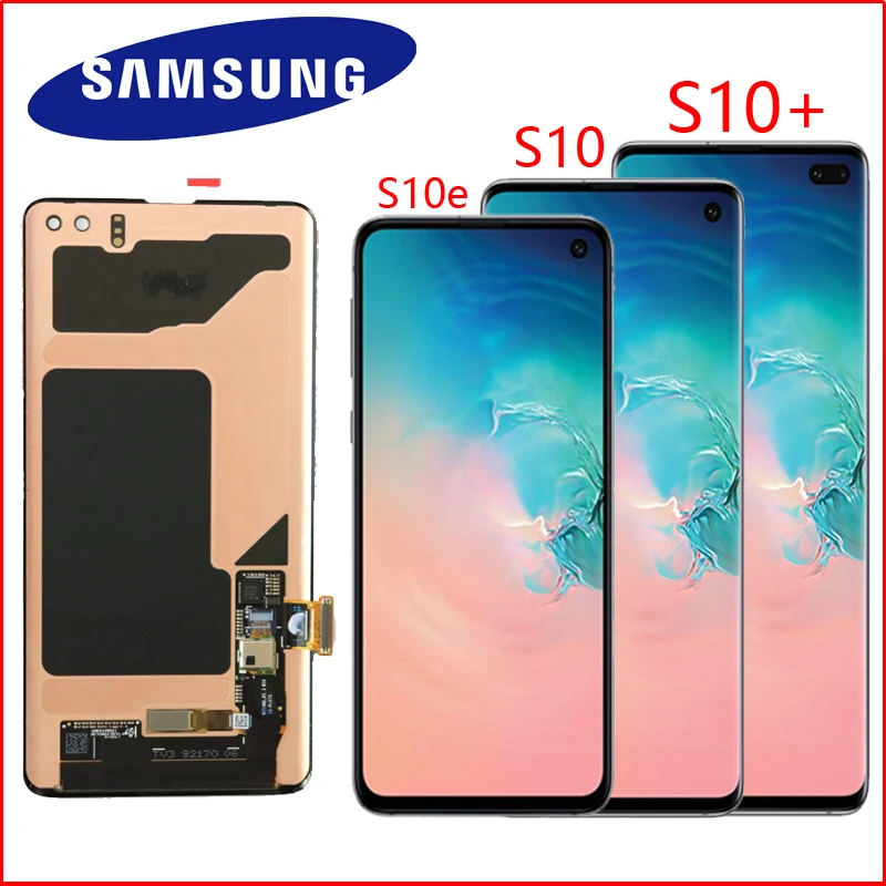 ЖК дисплей SUPER AMOLED для SAMSUNG Galaxy S10e/G970/S10 G973/S10 Plus/G975/G975F сенсорный экран с