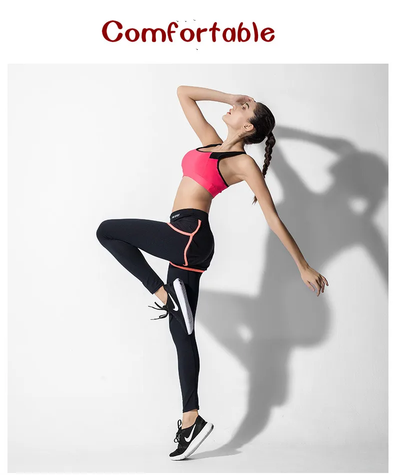 2018 Professional Women Absorb Sweat Top Athletic Vest Running Gym Fitness Sports Bra Unique Back Rims Wireless | Спорт и