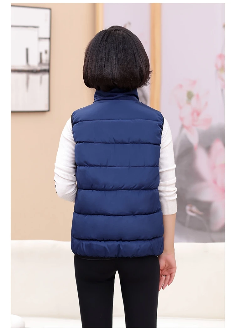 Chaquetas Invierno Mujer Middle-aged Elderly Down Cotton Vest Large Size Mother Clothing Chalecos Para 2018 New LZ822 | Женская одежда