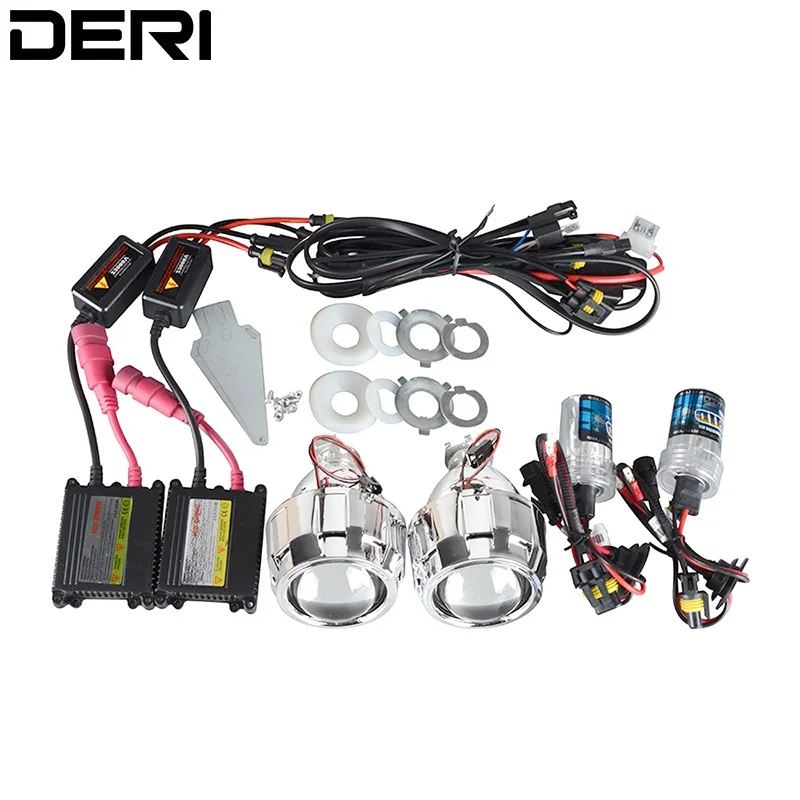 2 5 дюймов 35 Вт LHD RHD Bi xenon HID объектив проектора с черными серебристыми кожухами H1 H4