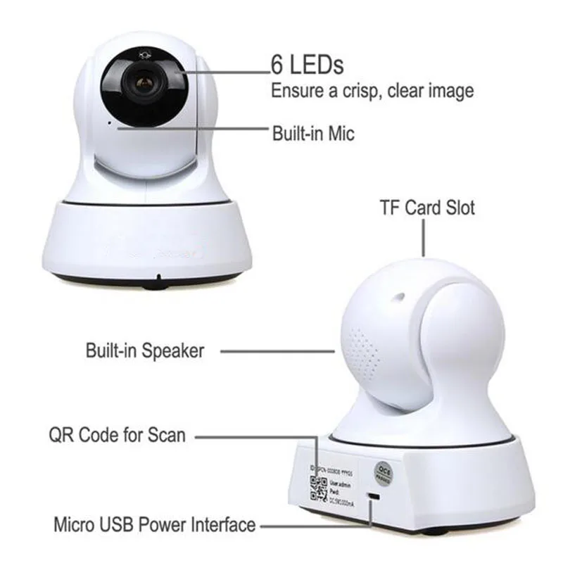 720P HD Wi-Fi IP камера Onvif панорамирование/Наклон камеры безопасности Детский монитор