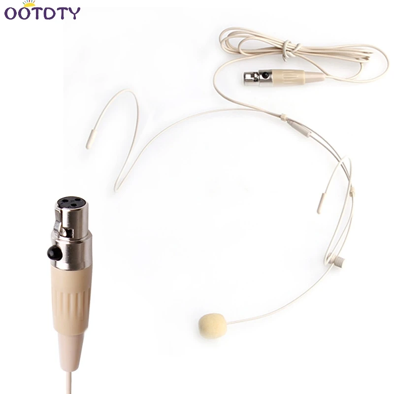 Двойной ушной крючок микрофон головная гарнитура для Shure ALL XLR 3PIN TA3F|Микрофоны| |