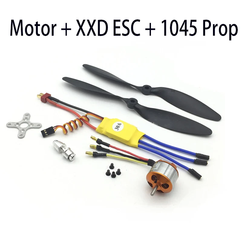 Бесщеточный Outrunner двигатель A2212 2212 1000KV 930KV + 30A ESC 1045 комплект пропеллеров Quad-Rotor для