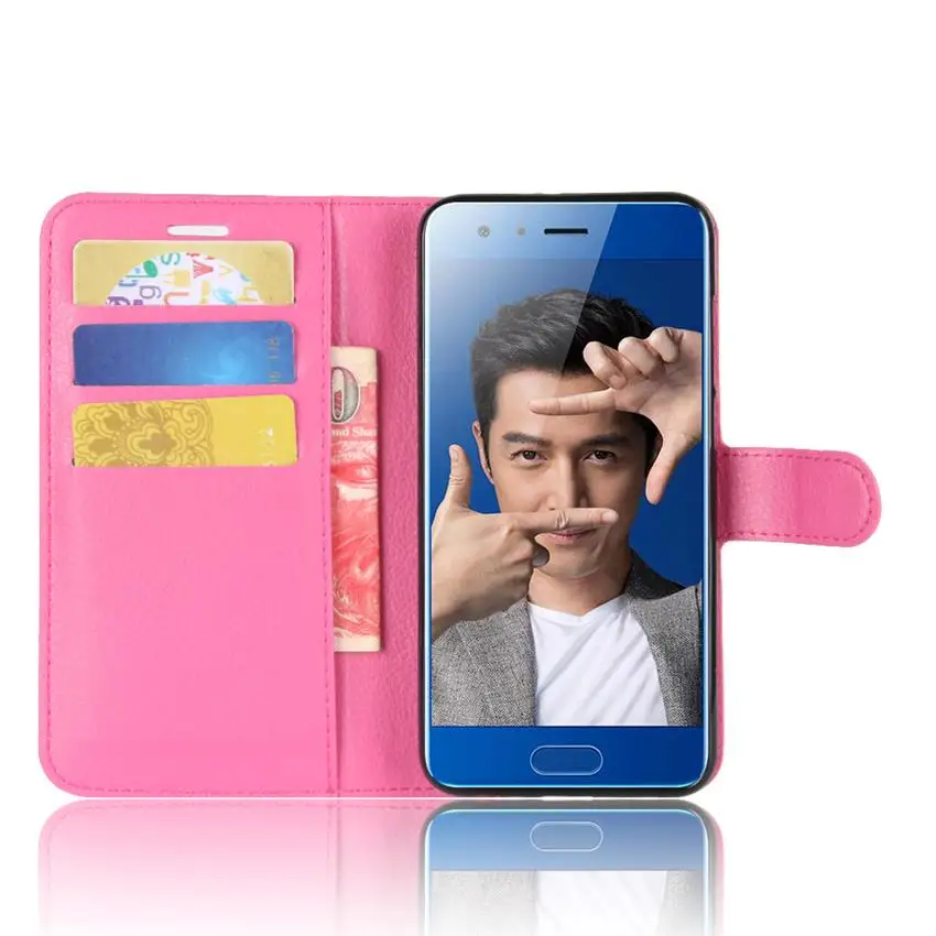 Huawei Honor 9 чехол роскошный Флип кожаный бумажник-книжка чехол для huawei Honor 9 5,1" телефон Coque чехол s Fundas телефон сумка чехол s