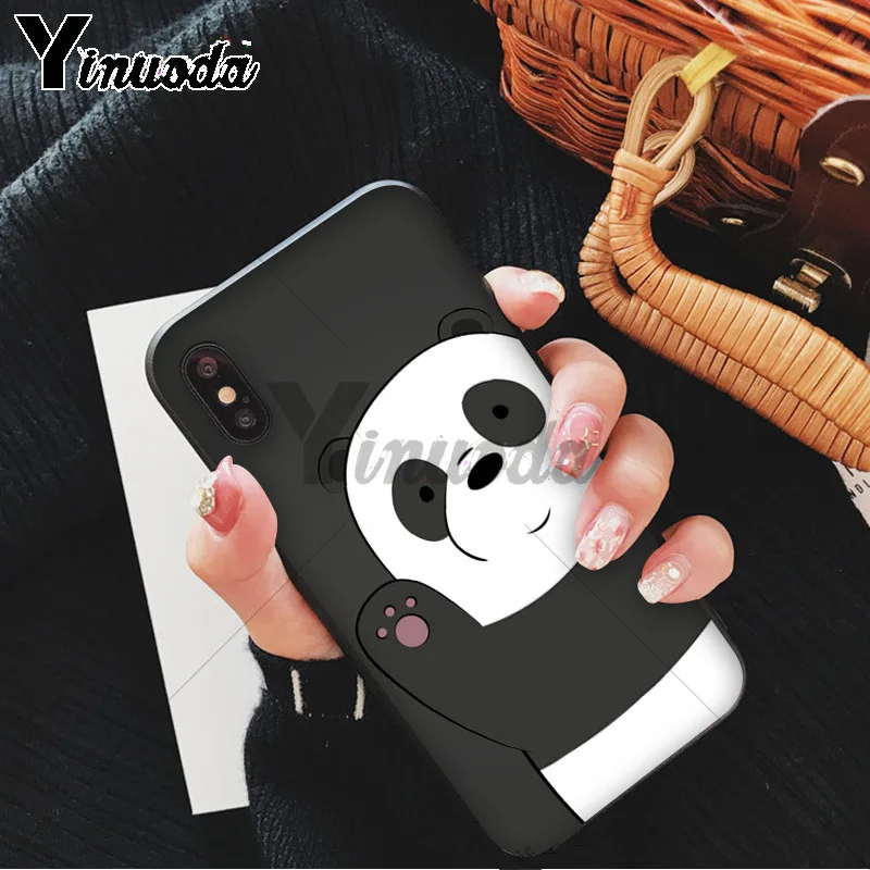 Yinuoda Мы Голые Медведи miniso Coque чехол для телефона для iPhone 6S 6plus 7plus 8 8Plus X Xs MAX 5 5S XR - Цвет: A16