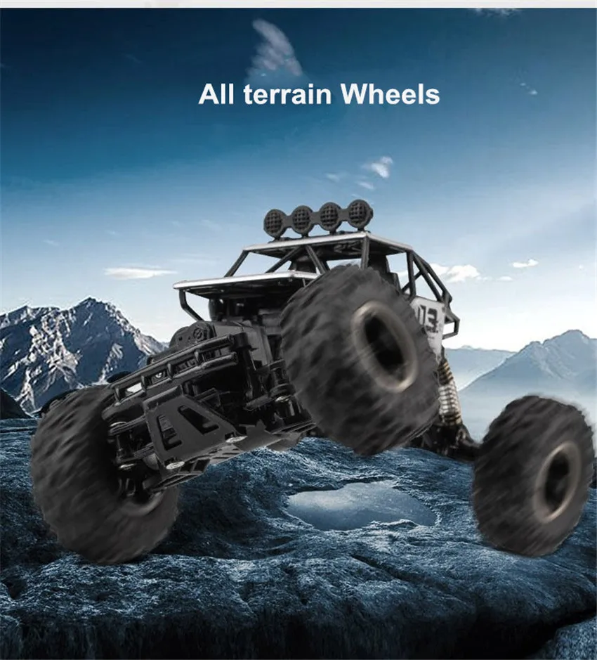 1/16 весы 2 4G сплав Рок Гусеничный RC автомобиль 4WD дистанционное управление