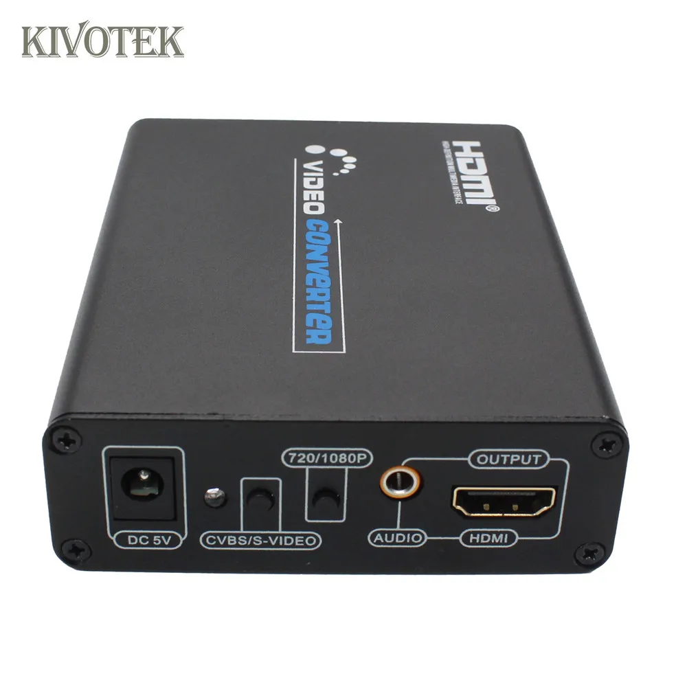 CVBS/RCA/композитный видео + аудио/R S-Video to Audio адаптер HDMI1080P конвертер для DVD ПК HDTV PSP PS34