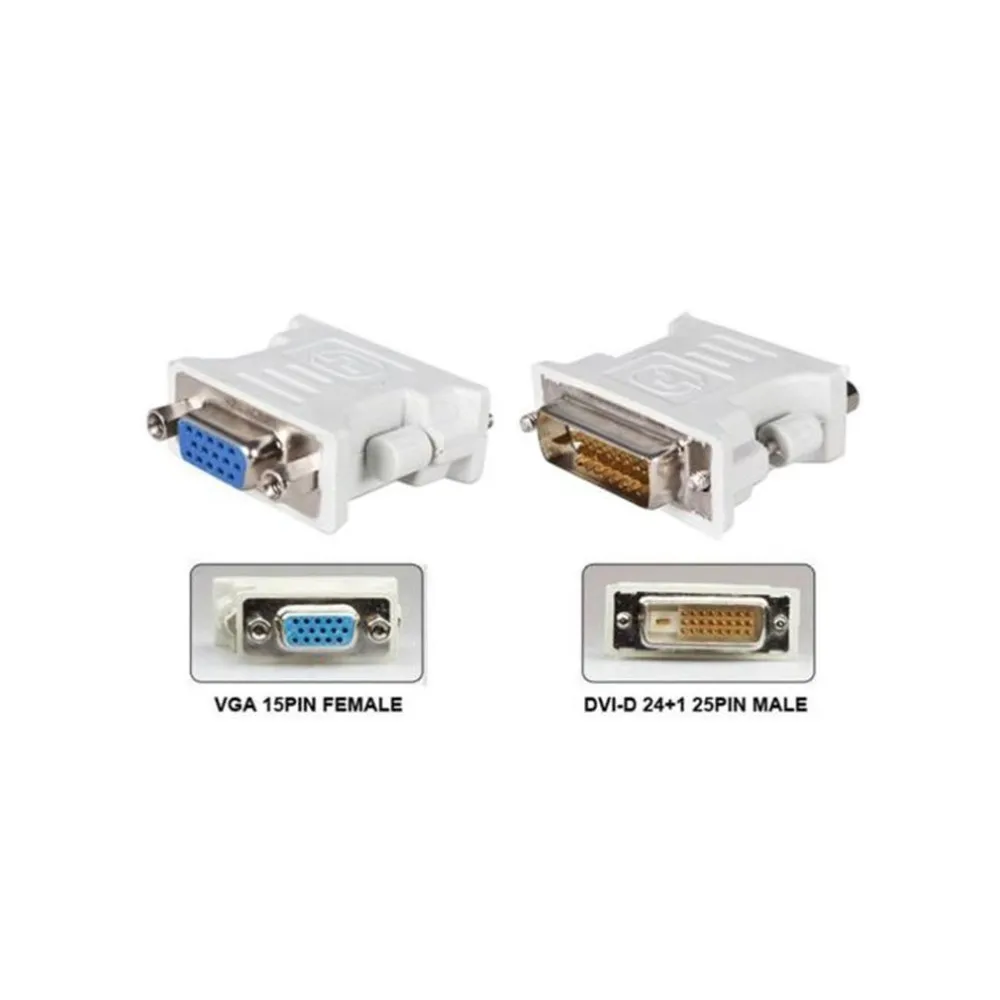 DVI Male VGA гнездо адаптера преобразователь аудиовизуальных систем на DVI/24 + 1