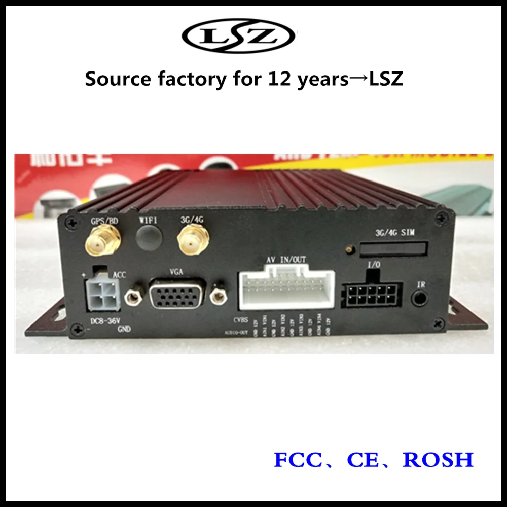 4G GPS дистанционный мониторинг MDVR 4 канала Автомобильный видеорегистратор с двумя
