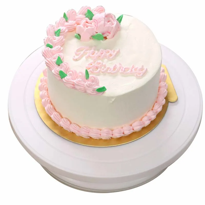 Cake Base Cake Decorating Tools Rotating Cake Stand Sugar Craft Turntable Platform Cupcake Swivel Plate Revolving Baking Tools