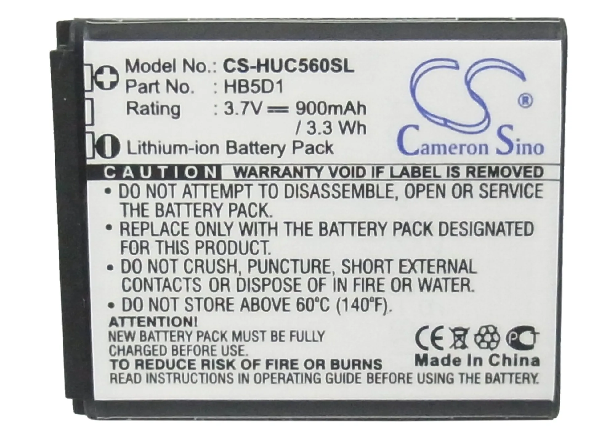 Cameron Sino высокое качество 900 мАч батарея HB5D1 для Huawei C5110 C5600 C5700 C5710 C5720 modelo|cameron sino|battery