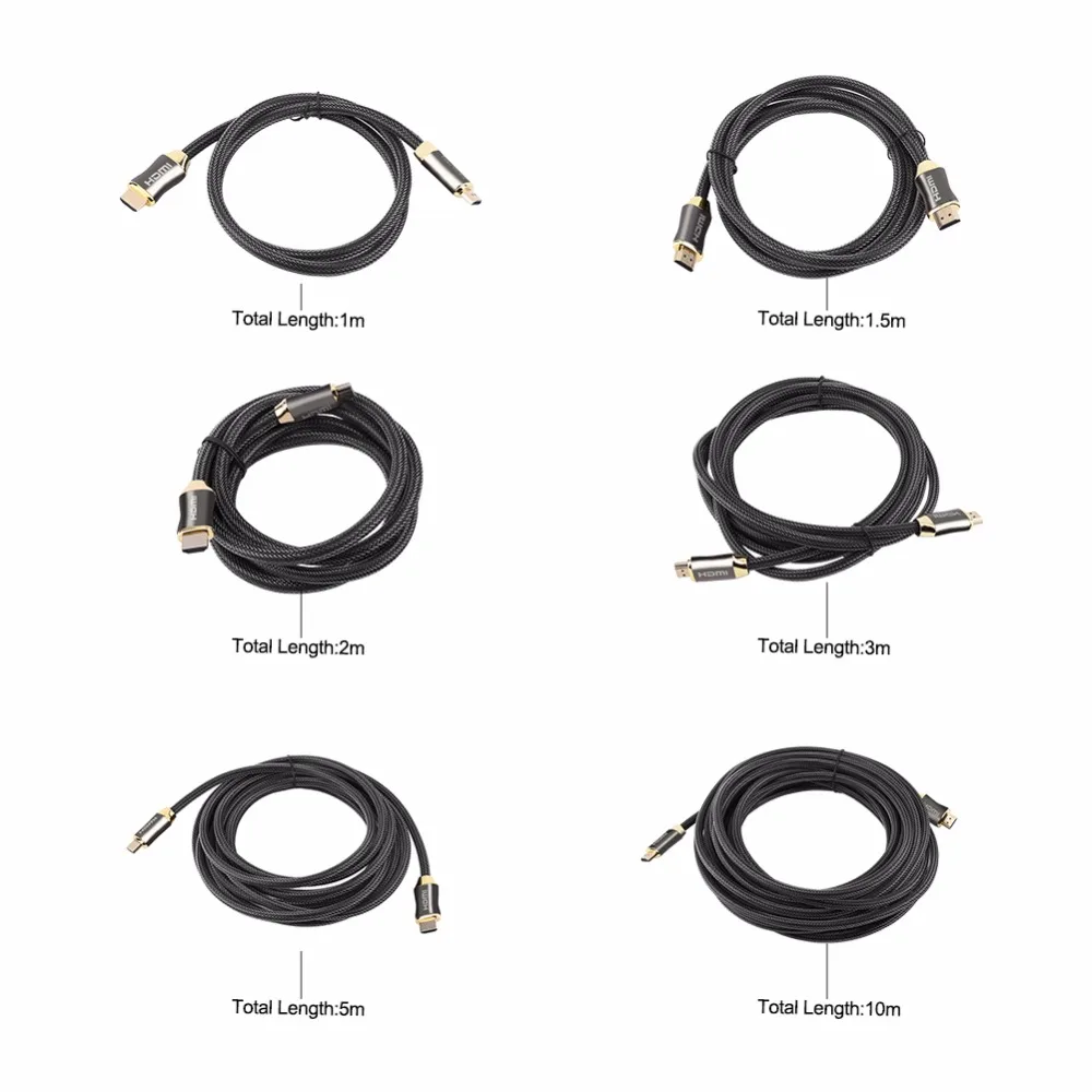Кабель HDMI Ultra HD 1/1 5 2/3 5/10 м V2.0 2K x 4K сплав цинка высокая скорость Ethernet HDTV кабели|hdmi cable