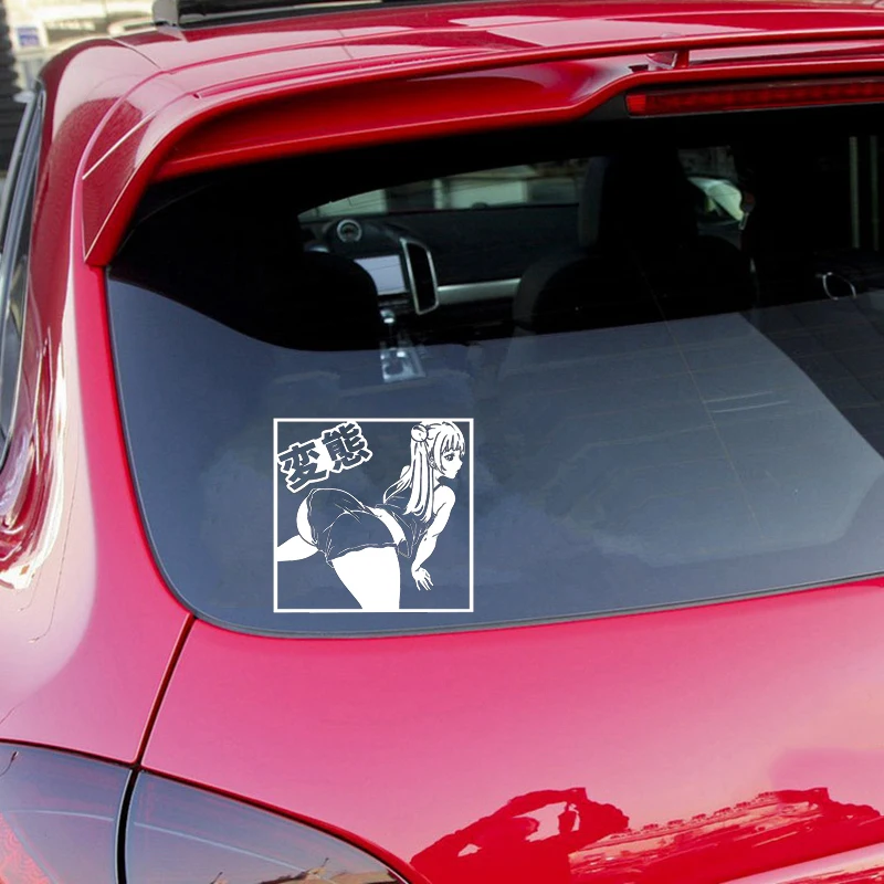 15*15.5cm Anime Sexy girl Car Sticker autocaravana motorhome accessories Funny pute Lewd Ecchi Vinyl Decal | Автомобили и
