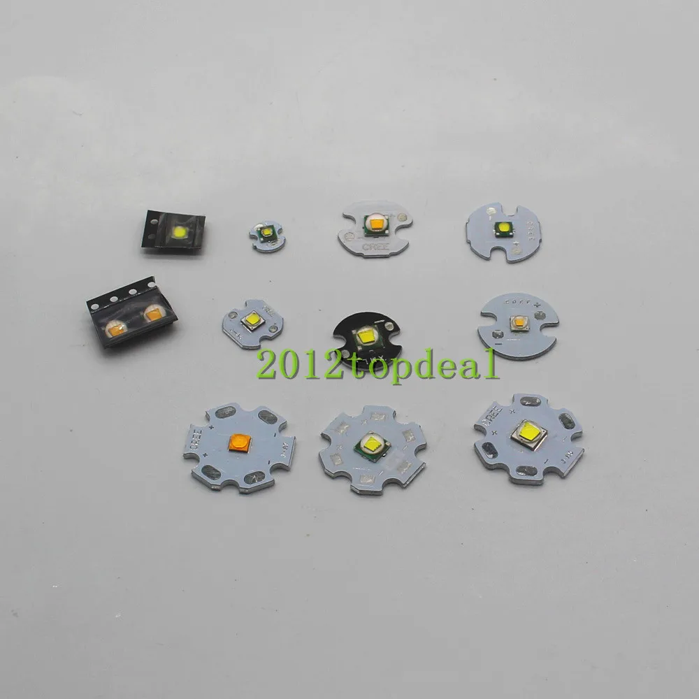 1 шт. CREE XPE XPE2 3 Вт XTE XPG XPG2 XML T6 XML2 10 Вт светодиодный излучатель чип лампа высокой мощности Светодиодный светильник с 8 мм 12 мм 16 мм 20 мм PCB