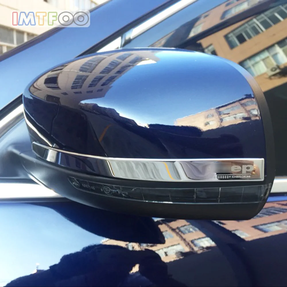 IMTFOO нержавеющая сталь зеркало заднего вида накладка молдинги для JEEP CHEROKEE KL аксессуары