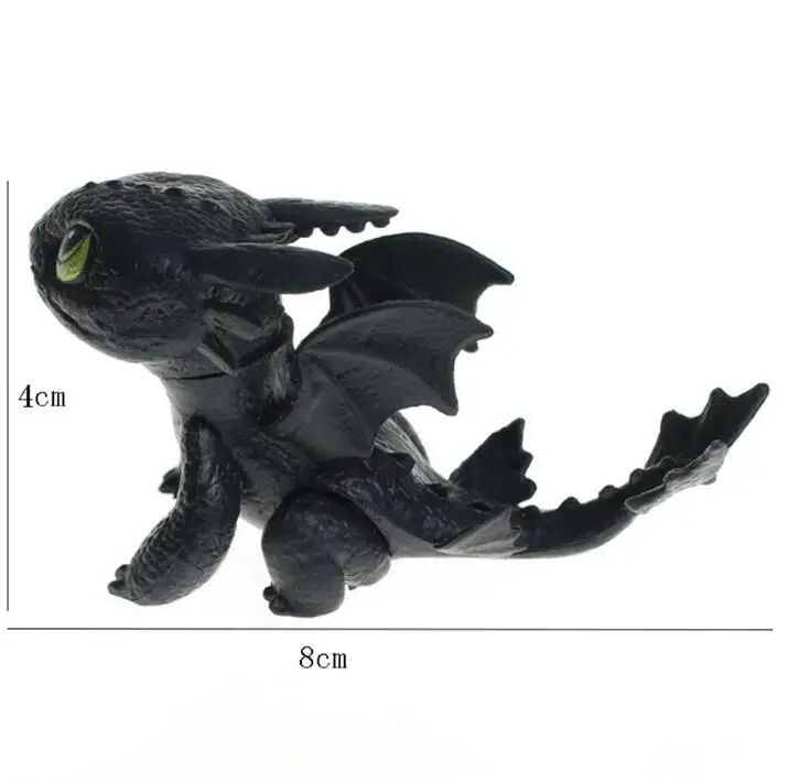 Как приручить дракона 3 ночная Фурия фигурки игрушки Беззубик ПВХ дракон детские