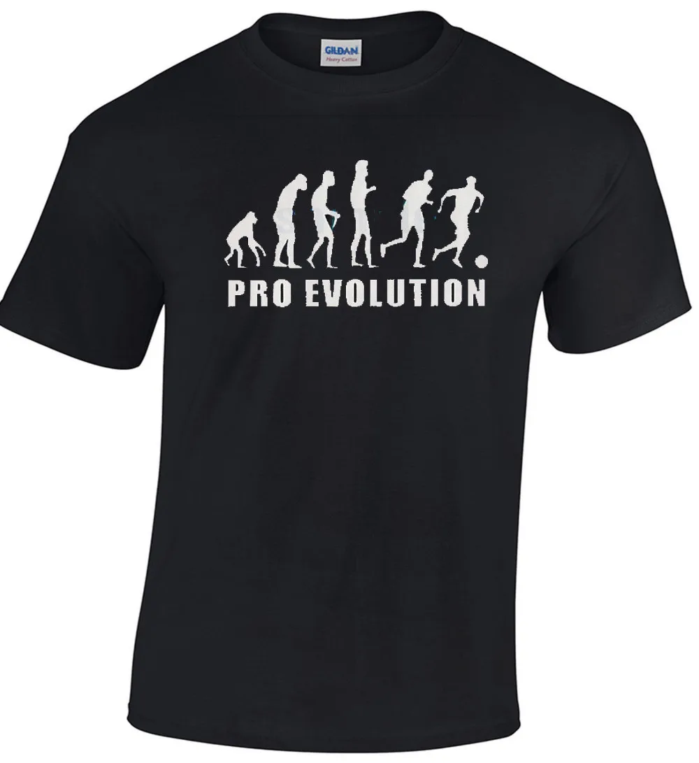 Pro Evolution PlayStation Мода уникальный классический хлопок для мужчин футболка с круглым