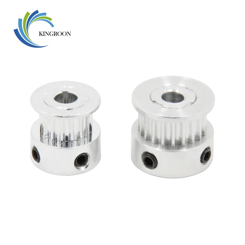 5pcs GT2 Timing Pulley 20tooth Aluminum Parts 2GT Synchronous Wheel 20 Teeth Bore 5mm Width 6mm 3D Printer Part Tooth Gear Screw |