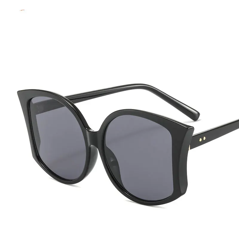 MINCL/2018 Марка Цвет Пластик большие солнцезащитные очки кадр Для женщин Роскошные