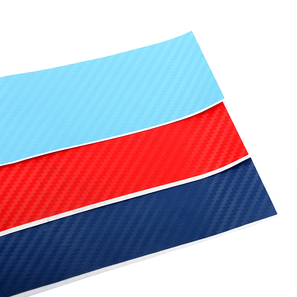 3 шт./компл. наклейки на переднюю решетку из углеродного волокна автомобильные