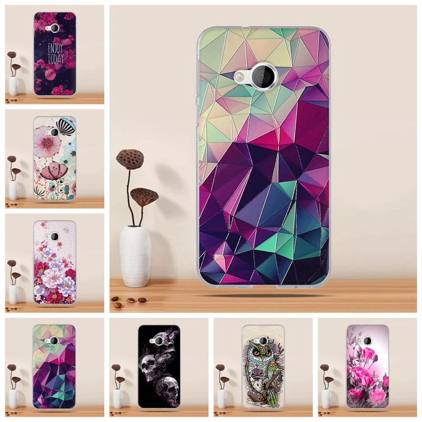 Чехол для HTC U Play силиконовый чехол 5 2 дюйма мягкий ТПУ с 3D рельефным рисунком