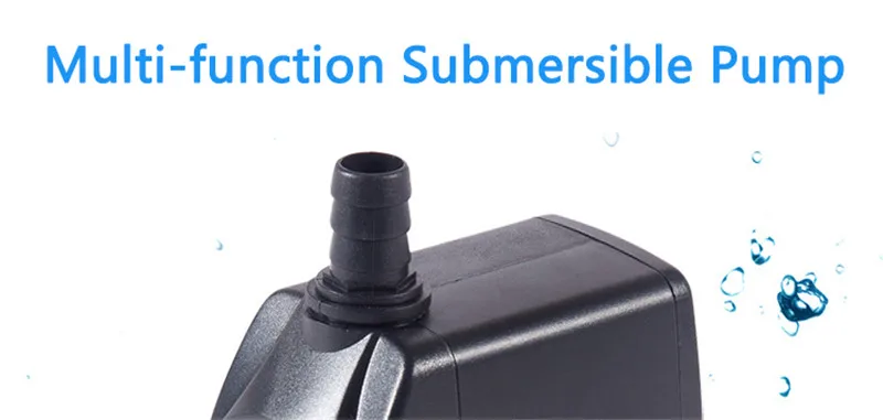 220V Submersible Water Fountain Pump 3/6/10/15/25W Ultra-Quiet Aquarium Water Pump Flowing Water Crafts Fish Tank Fountain