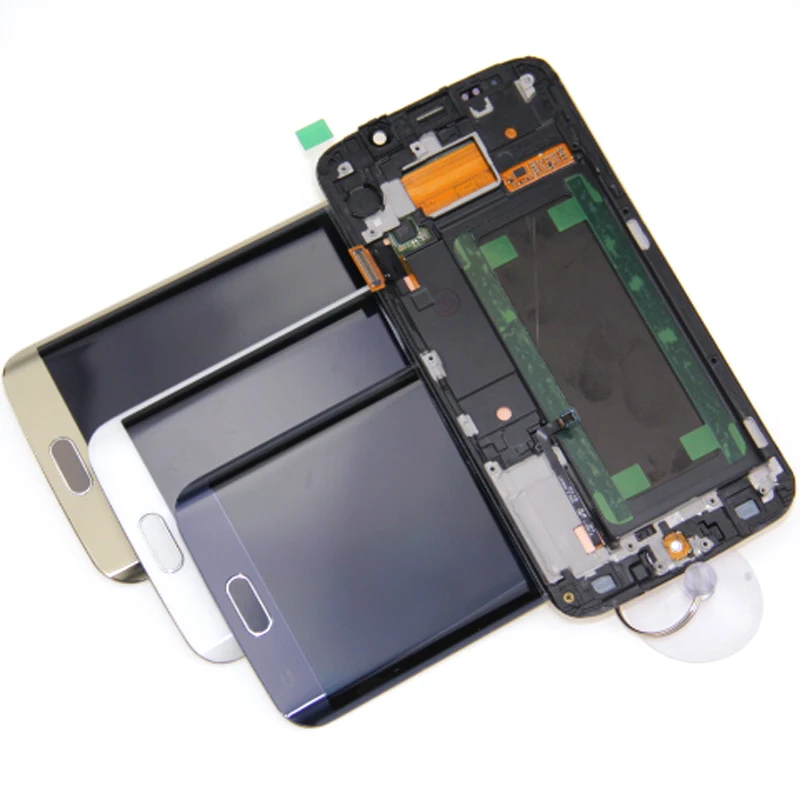 5 1 ''Супер AMOLED дисплей для SAMSUNG Galaxy S6 edge lcd G925 G925I G925F сенсорный экран дигитайзер +