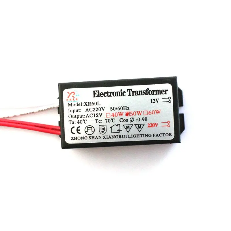 AC220V 50Вт 12В Питание светодиодный драйвер адаптер трансформаторный блок для светодиодный света галогенная лампа Питание драйвер освещения
