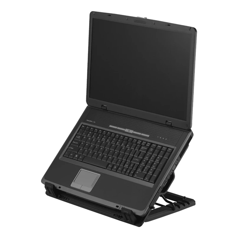 Laptop Cooler Accessories 6.5-45 Degree Adjustable 2 USB Cooling Pads Blue LED Notebook Stand Base For Computer PC | Компьютеры и офис