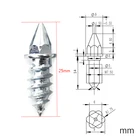 Шипы для автомобильных шин, 25 мм, 50 шт.набор