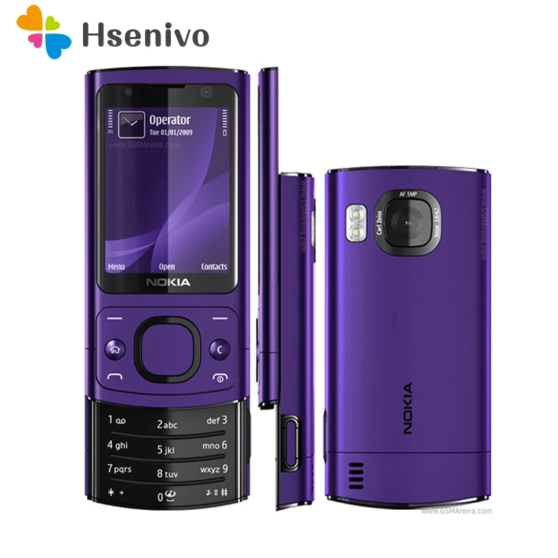 Восстановленный Nokia 6700 s оригинальный мобильный телефон слайдер S Bluetooth FM JAVA 5MP 3G