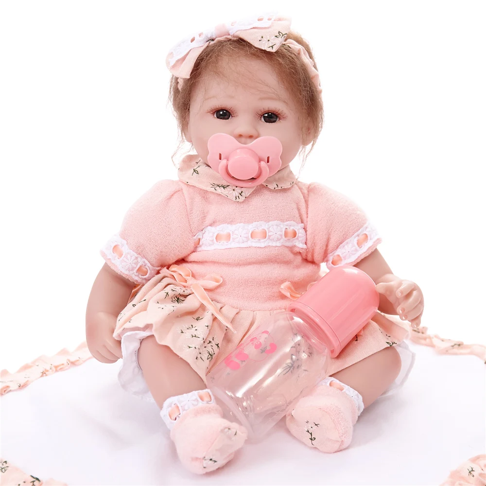 Новый дизайн Alive Babies Dolls Reborn 18 дюймов Boneca Мягкая силиконовая Детская кукла игрушка