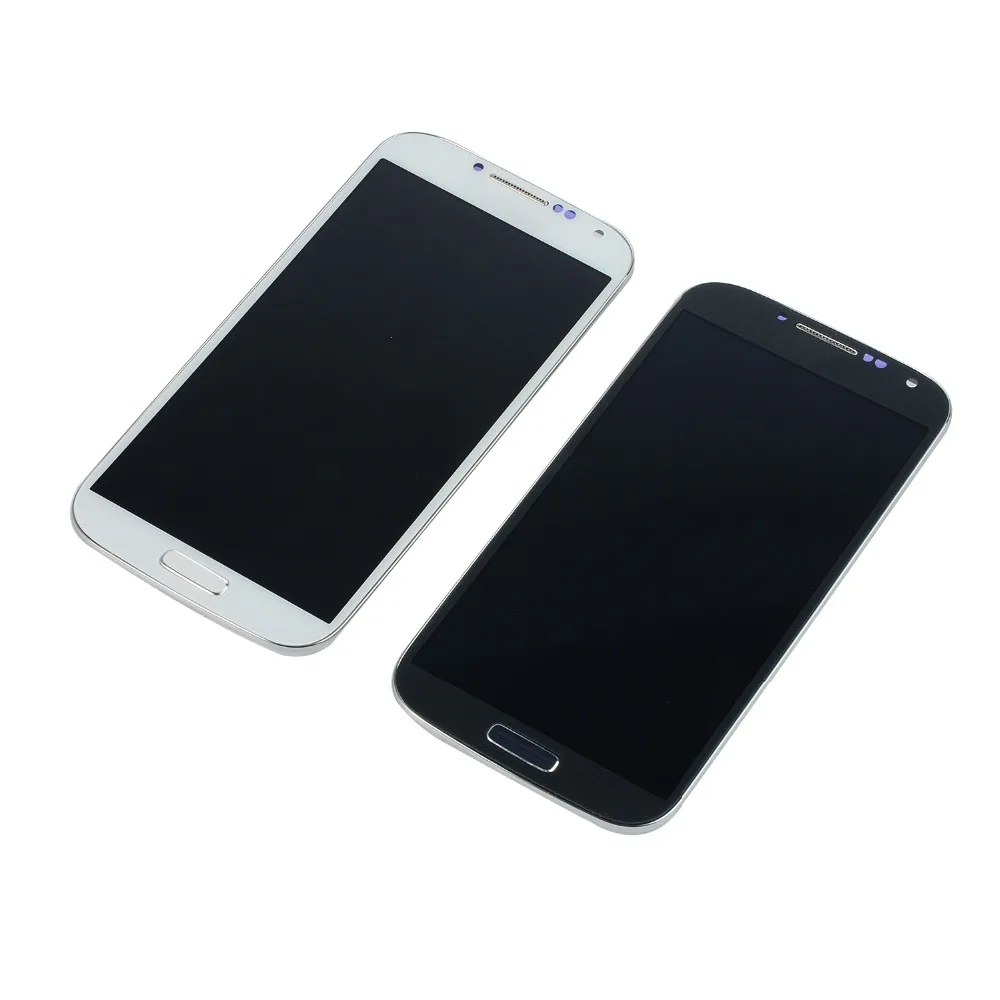 Для Samsung Galaxy S4 I9500 I337 i9505 ЖК дисплей сенсорный экран + корпус средняя рамка Крышка