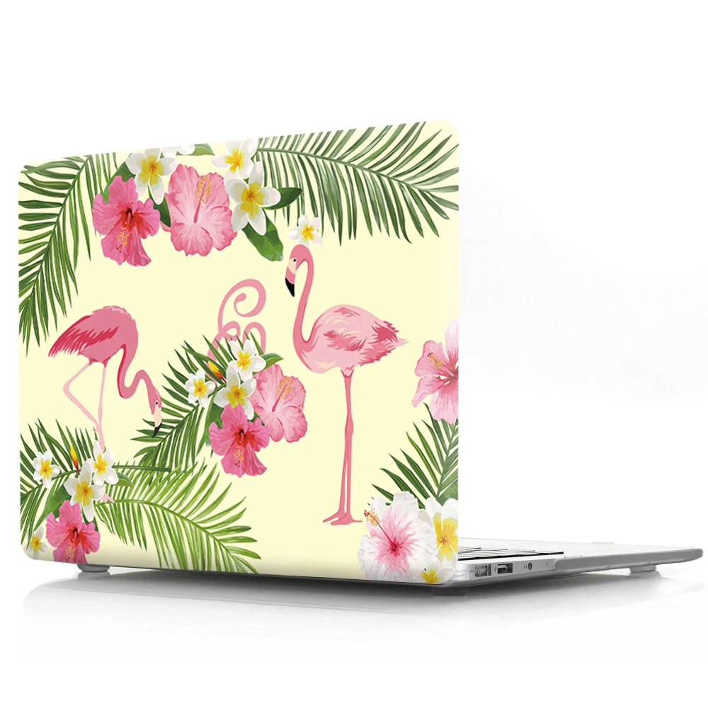 Жесткий чехол с фламинго для Apple Mac Book Air 13 Модный женский мужской защитный Macbook Pro 12
