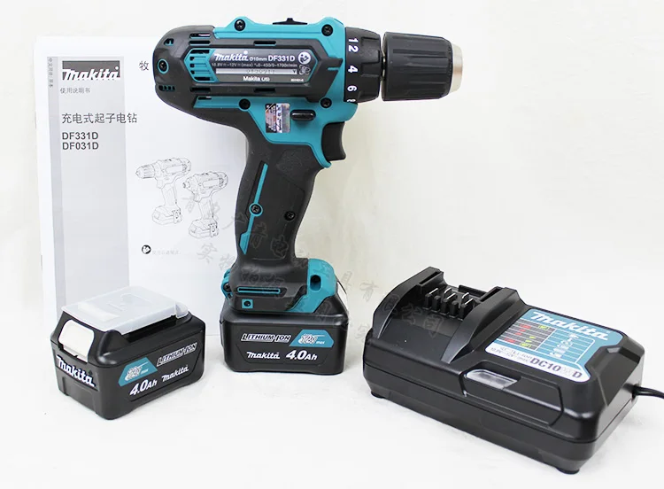 Дрель Makita DF331DWAE / ME/YE Электрическая отвертка с литиевым аккумулятором 30 14 нм -