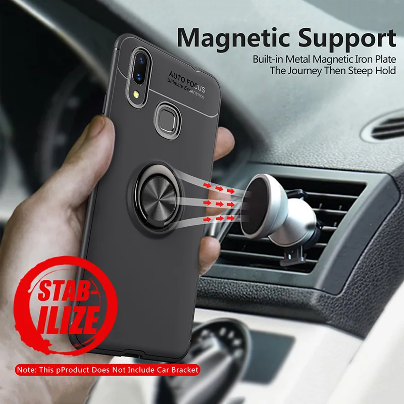 MAODI For Xiaomi Mi Max 3 Case cover max3 Car Holder Stand Magnetic Bracket Ring TPU Pro Funda |