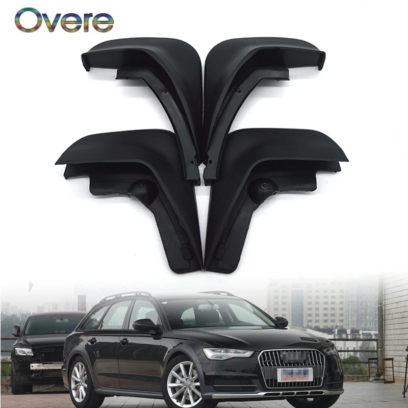 

Overe автомобильные передние и задние брызговики для Audi A6 C6 2006 2007 2008 2009 2010 седан Стайлинг брызговик аксессуары 1 комплект Брызговики