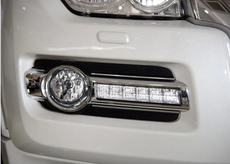 CAPQXFor Mitsubishi Pajero 4 P4 Montero передний бампер DRL Дневной ходовой светильник противотуманный светильник рамка крышка с жгутом