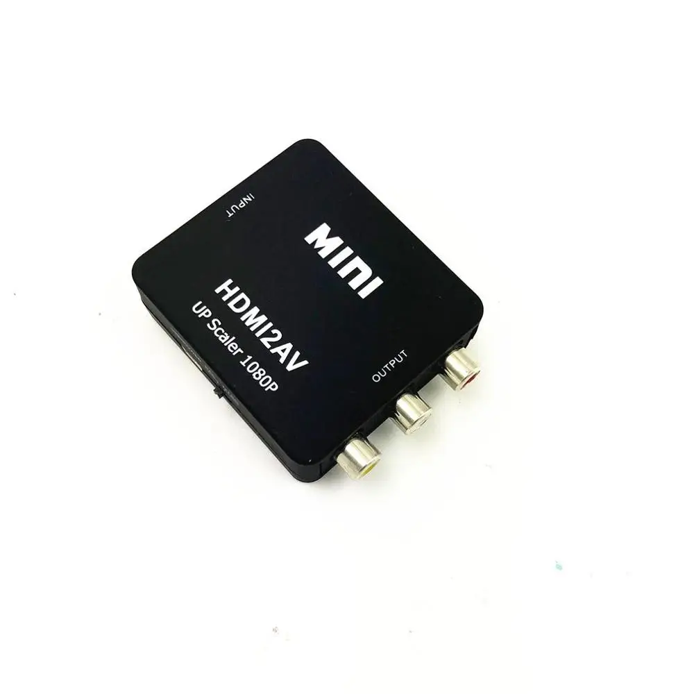 1080P HDMI Mini VGA к RCA AV композитный адаптер конвертер с 3 5 мм аудио VGA2AV / CVBS + ПК HDTV
