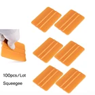 EHDIS 100 шт. Золотой пластиковый шракель 3D из углеродного волокна, инструменты для виниловой оберточной пленки, бытовая щетка для очистки стекла, инструменты для Тинта