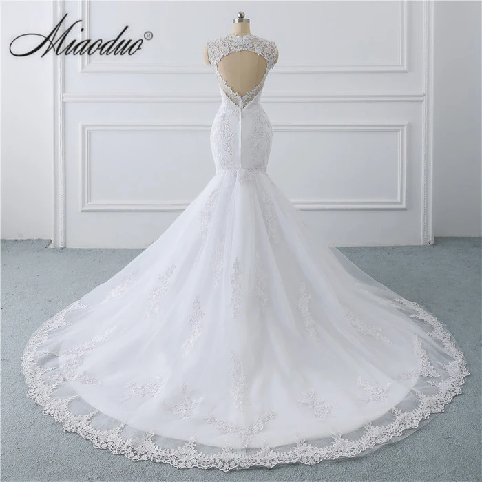 Уникальный Русалка свадебное платье 2021 вырез на спине длинные Robe de Mariage с
