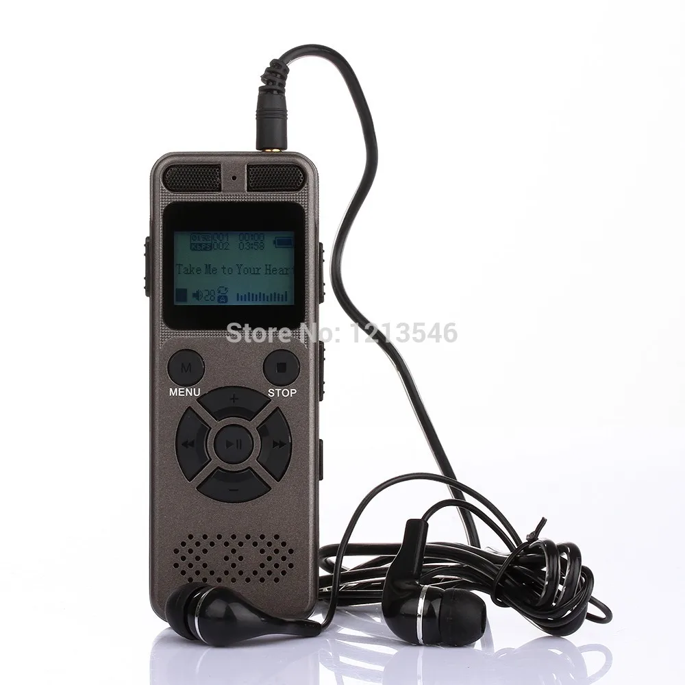 8 ГБ профессиональный аудио рекордер бизнес портативный цифровой диктофон USB